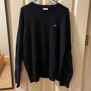Men’s Lacoste black sweater.